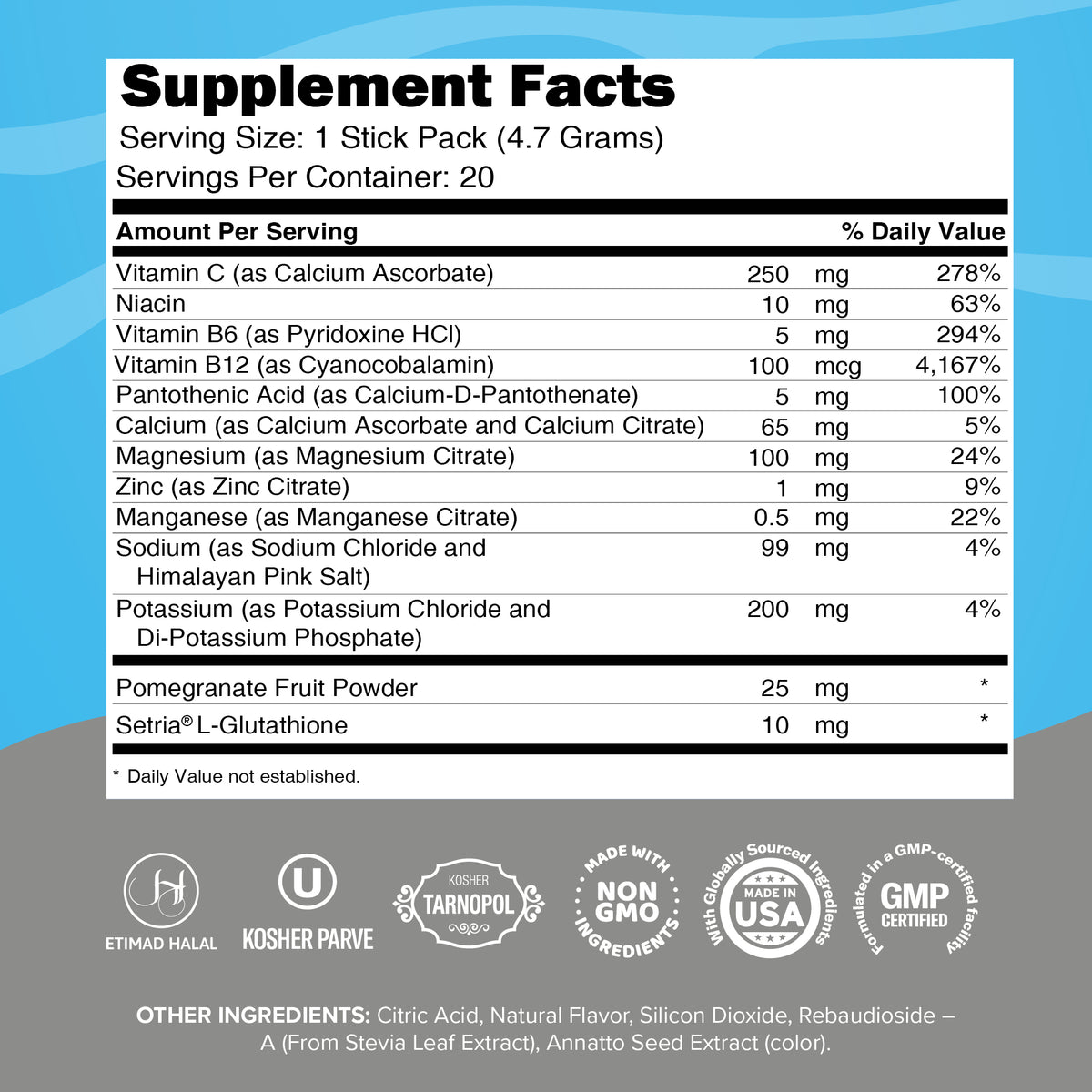 Junp Berry Lemonade Electrolyte Stick Packs, 20 count
