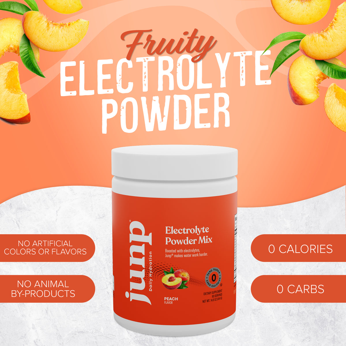 Junp Peach Electrolyte Drink Mix