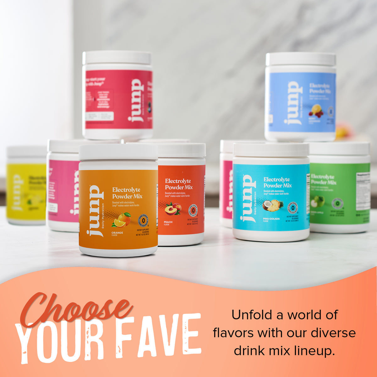 Junp Peach Electrolyte Drink Mix