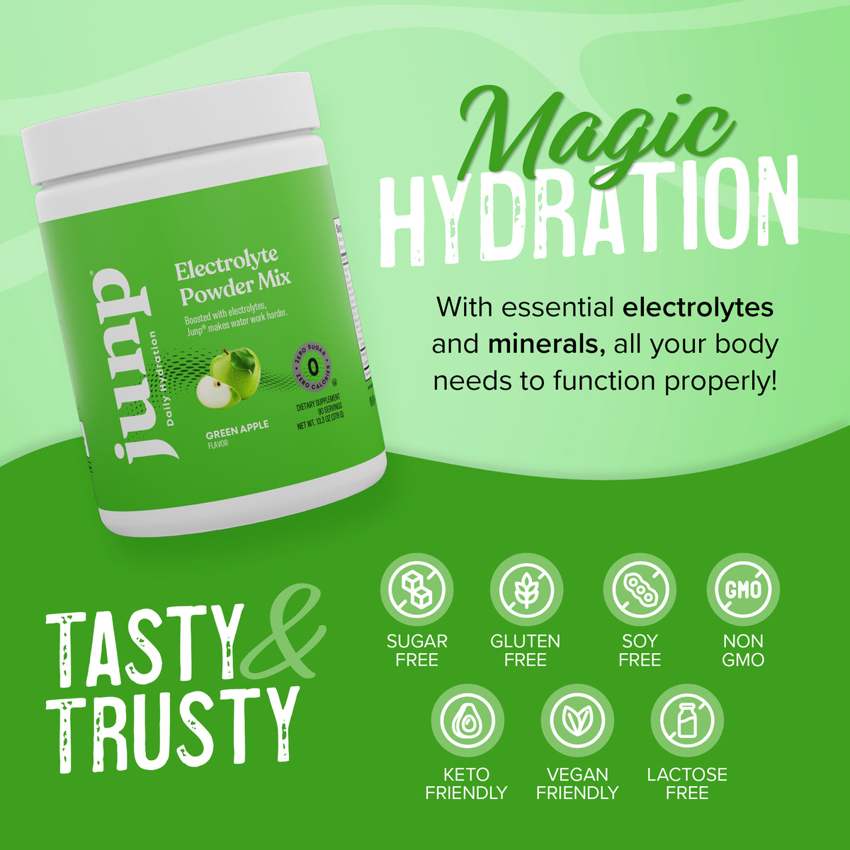 Junp Green Apple Electrolyte Drink Mix