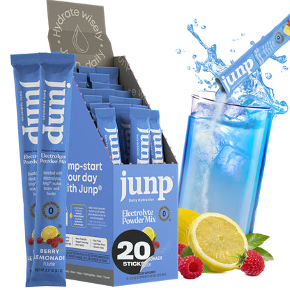 Junp Berry Lemonade Electrolyte Stick Packs, 20 count