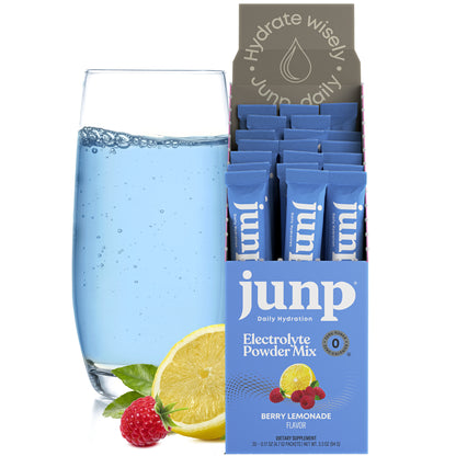 Junp Berry Lemonade Electrolyte Stick Packs, 20 count