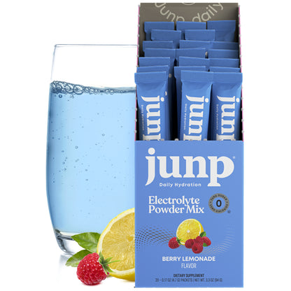 Junp Berry Lemonade Electrolyte Stick Packs, 20 count