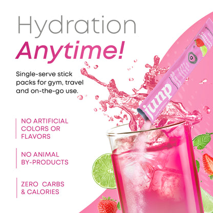 Junp Strawberry Margarita Electrolyte Stick Packs, 20 count