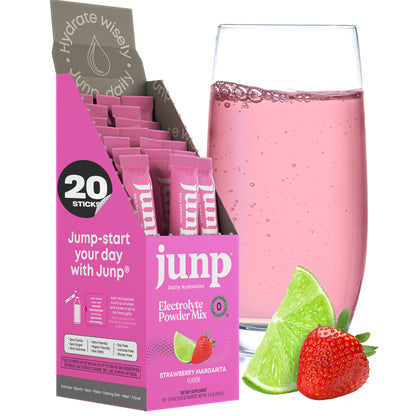 Junp Strawberry Margarita Electrolyte Stick Packs, 20 count