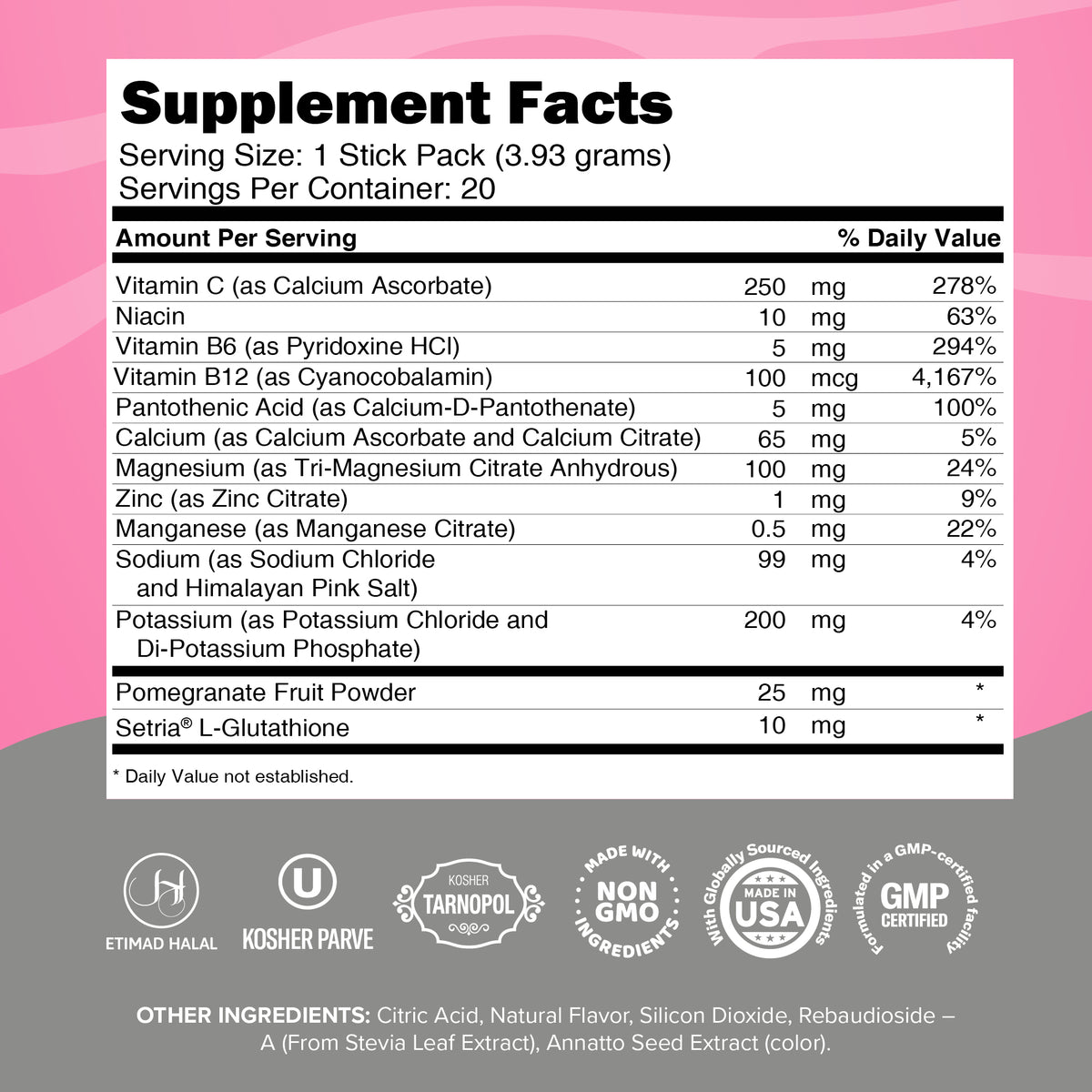 Junp Strawberry Margarita Electrolyte Stick Packs, 20 count